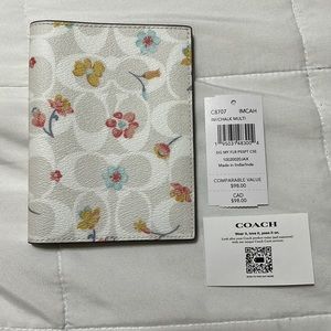 NWT Coach passport holder